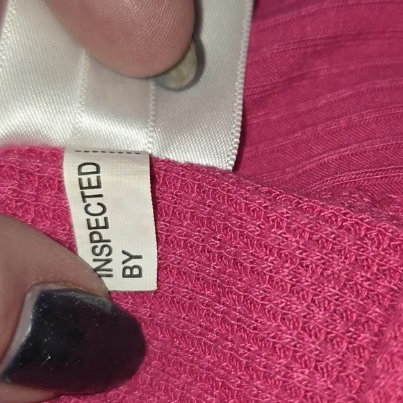 Tommy Hilfiger Sport Hot Pink Waffle Knit Hoodie XL Logo Flag Pullover Preppy - Picture 8 of 8